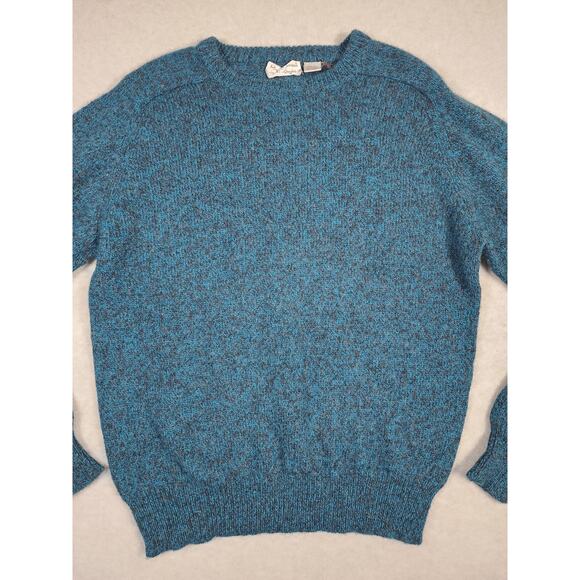 Michael Jordan x Lowell Dreyfus VTG Turquois Shetland Wool Crewneck Sweater Sz L - Picture 2 of 10
